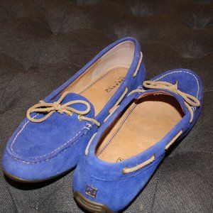 Sperry Royal Blue Suede Boat Shoes / Moccasins